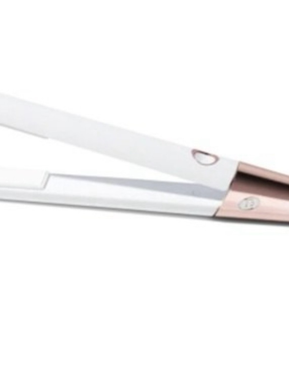 T3 SinglePass 1 inch Luxe styling straightening irons white rose gold